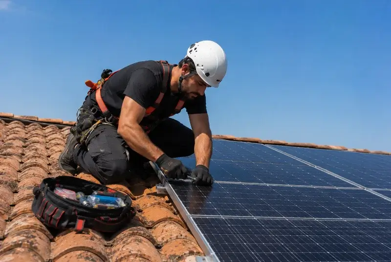 Maintenance et monitoring de panneaux solaires à la Crau